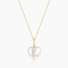 Load image into Gallery viewer, Gemma Mother of Pearl Heart Necklace THATCH 
