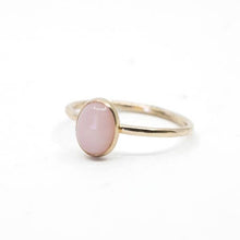 Load image into Gallery viewer, Pink Opal Oval Ring in Gold Filled The Land of Salt 
