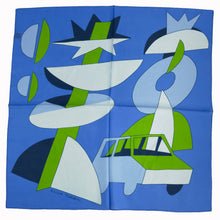 Load image into Gallery viewer, Ride On Scarf | 100% Silk Bandana | Women's Head Scarf Voyager Silk - Silk Scarves 

