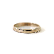 Load image into Gallery viewer, Thick Hammered Stacking Ring in Gold Filled The Land of Salt 
