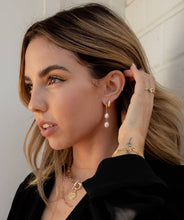 Load image into Gallery viewer, Double Pearl Hoops May Martin 
