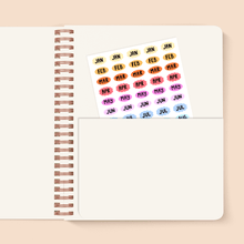 Load image into Gallery viewer, Seeing Eye Undated Planner Rainbow Vision 
