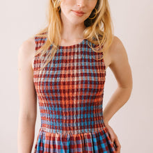 Load image into Gallery viewer, Cabernet Gingham Jane Dress
