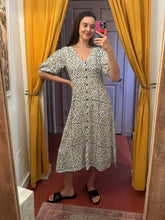 Load image into Gallery viewer, Green Floral Matisse Dress Maelu Designs 
