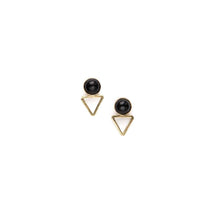 Load image into Gallery viewer, Onyx Tiny Elder Studs Michelle Starbuck Designs 
