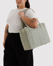 Load image into Gallery viewer, Small Cloud Carry-on - Sage Stripe Baggu 
