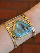 Load image into Gallery viewer, Plume Agate Cuff Fossil and Hide 
