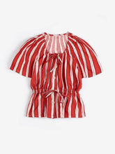 Load image into Gallery viewer, Striped peplum top bobo choses 
