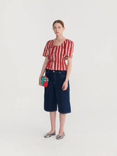 Load image into Gallery viewer, Striped peplum top bobo choses 
