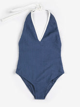 Load image into Gallery viewer, Cut-out Seersuker Swimsuit bobo choses 
