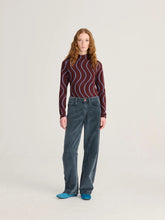 Load image into Gallery viewer, Psicodelic stripes all over turtleneck  top
