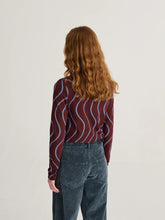 Load image into Gallery viewer, Psicodelic stripes all over turtleneck  top
