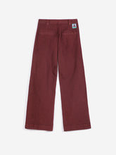 Load image into Gallery viewer, Pleated twill wide-leg pants
