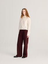 Load image into Gallery viewer, Pleated twill wide-leg pants
