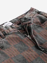 Load image into Gallery viewer, Almost Moiré all over mom fit jeans
