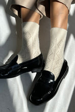 Load image into Gallery viewer, CASHMERE POINTELLE SOCKS - CREAM Le Bon Shoppe 
