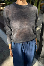 Load image into Gallery viewer, Cecile Crew Neck Mohair Sweater - Charcoal
