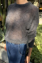 Load image into Gallery viewer, Cecile Crew Neck Mohair Sweater - Charcoal
