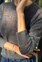Load image into Gallery viewer, Cecile Crew Neck Mohair Sweater - Charcoal
