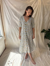 Load image into Gallery viewer, Green Floral Matisse Dress Maelu Designs 
