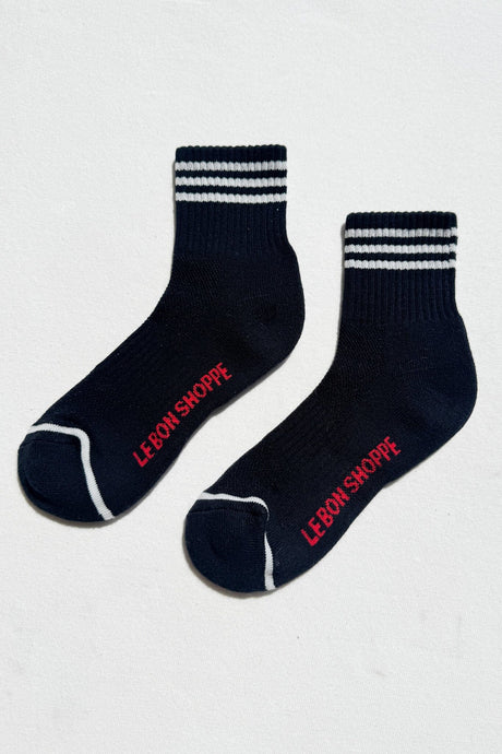GIRLFRIEND SOCKS - BLACK Le Bon Shoppe 