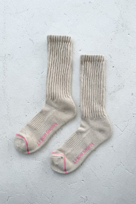 BALLET SOCKS - OATMEAL Le Bon Shoppe 