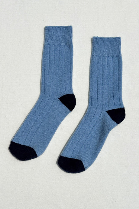 CLASSIC CASHMERE SOCKS - BLUEBELL Le Bon Shoppe 