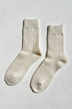 Load image into Gallery viewer, CASHMERE POINTELLE SOCKS - CREAM Le Bon Shoppe 
