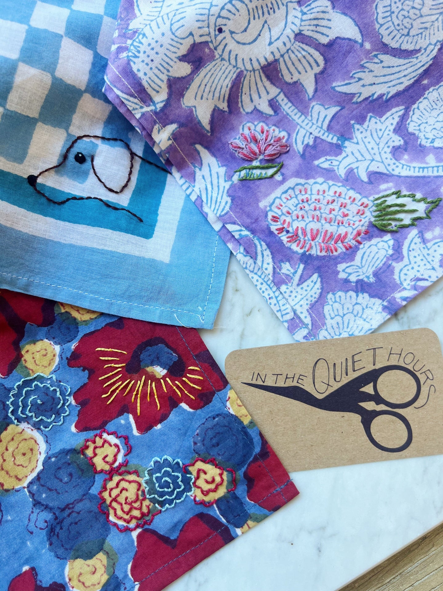 EMBROIDERED BANDANA WORKSHOP - NOV 14TH Maelu Designs 