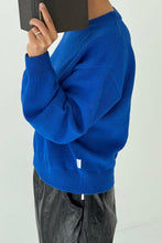 Load image into Gallery viewer, Milo Cotton Sweater - Cobalt Le Bon Shoppe 
