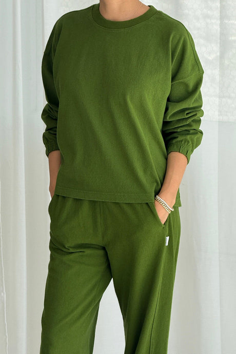 NATURELLE TEE - COLLARD GREEN Le Bon Shoppe 