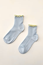 Load image into Gallery viewer, THE PETITE RUFFLED MODAL SOCKS - Baby Blue Le Bon Shoppe 
