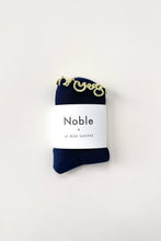Load image into Gallery viewer, THE PETITE RUFFLED MODAL SOCKS - navy Le Bon Shoppe 
