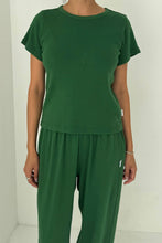 Load image into Gallery viewer, POINTELLE BABE TEE - MOSS GREEN Le Bon Shoppe 
