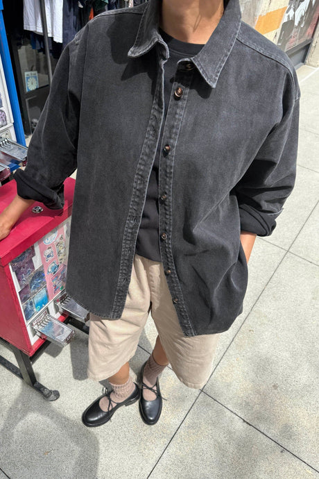 THEO JACKET - BLACK DENIM Le Bon Shoppe 