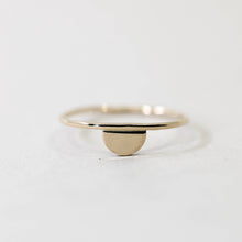 Load image into Gallery viewer, Dainty Half Moon Stacking Ring in 14k Gold Filled The Land of Salt 
