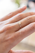 Load image into Gallery viewer, Dainty Half Moon Ring in Sterling Silver The Land of Salt 
