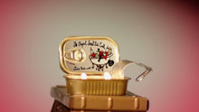 Load image into Gallery viewer, Tinned Fish Candle - Smoked Rose Water Tinned Candle 
