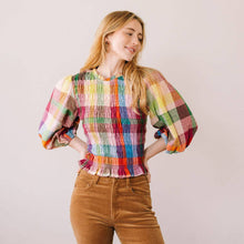 Load image into Gallery viewer, Harbor Plaid Hali Top
