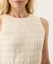 Load image into Gallery viewer, Women's Coastal Double Gauze Smocked Dress Pact Cream Large 
