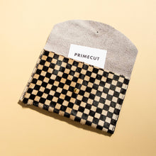 Load image into Gallery viewer, Envelope Pouch - Tan Checkered Hair on Hide Primecut 
