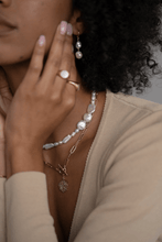 Load image into Gallery viewer, Double Pearl Hoops May Martin 
