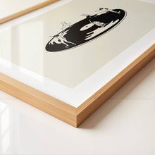 Load image into Gallery viewer, Skate Session on Vinyl Record Minimal Art Print Tumbleweed Design Studio 
