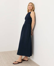 Load image into Gallery viewer, Women's Coastal Double Gauze Smocked Dress Pact Navy Extra Small 
