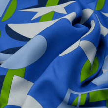 Load image into Gallery viewer, Ride On Scarf | 100% Silk Bandana | Women's Head Scarf Voyager Silk - Silk Scarves 
