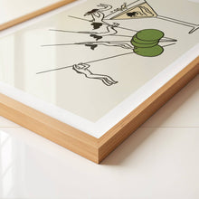 Load image into Gallery viewer, "Pole Vault" Vintage Martini Wall Art Print Tumbleweed Design Studio 
