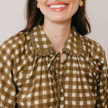 Load image into Gallery viewer, Painted Gingham Willa Top Sunshine Tienda 

